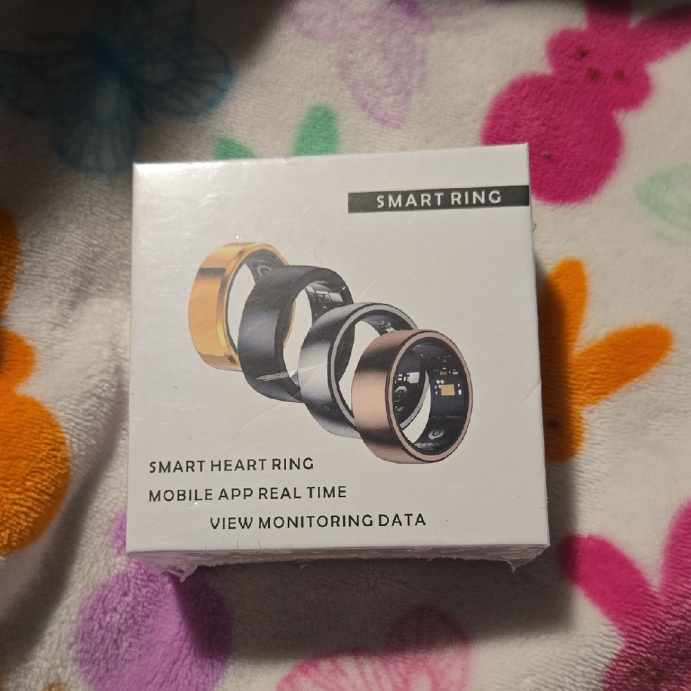 Smart Heart Ring Health Tracker - Black